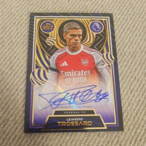 Topps Gold Premier League 2025/26 Leandro Trossard Auto Current Stars Arsenal FC for sale on Ebay