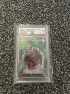 Arsenal 2022-23 Topps Inception Uefa Star Quality Green Gabriel Martinelli /99 for sale on Ebay