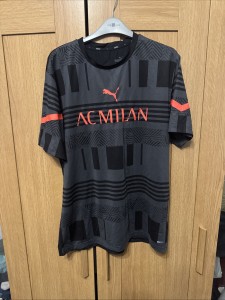 AC Milan Pre-match Training Top Size L 2021 2022 for sale on Ebay