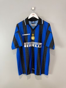 INTER MILAN 1997/98 HOME SHIRT  (XL)  UMBRO ORIGINAL VINTAGE FOOTBALL SHIRT for sale on Ebay