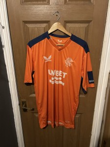 Rangers Football Shirt Orange Size XXL for sale on Ebay