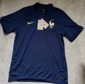 Nike France Football Shirt Men’s Medium Blue for sale on Ebay