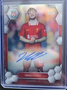 Harvey Elliott Base Card Auto Fan Set 2024/2025 Liverpool FC for sale on Ebay