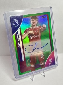 Conor Bradley Auto 44/99 Topps Premier League 25-26 Trading Card Liverpool FC for sale on Ebay