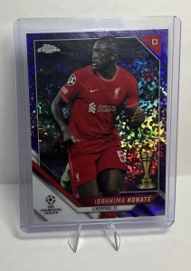 Ibrahima Konate /250 Liverpool FC 2021/22 Topps Chrome UEFA Club Competitions for sale on Ebay