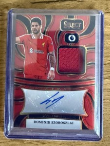 Panini Select Premier League 2024-25 Dominik Szoboszlai Patch Auto Red Liverpool for sale on Ebay