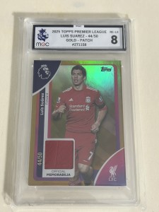 Topps 26 Premier League Luis Suarez Player Worn Patch /50 Liverpool Graded MGC 8 for sale on Ebay