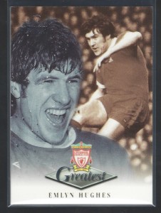 FUTERA PLATINUM 1999 - EMLYN HUGHES - LIVERPOOL  GREATEST CARD for sale on Ebay