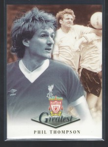 FUTERA PLATINUM 1999 - PHIL THOMPSON - LIVERPOOL  GREATEST CARD for sale on Ebay