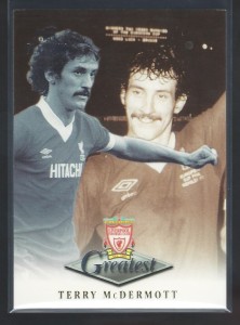 FUTERA PLATINUM 1999 - TERRY McDERMOTT - LIVERPOOL  GREATEST CARD for sale on Ebay