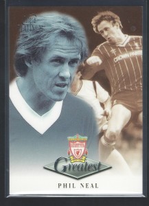 FUTERA PLATINUM 1999 - PHIL NEAL - LIVERPOOL  GREATEST CARD for sale on Ebay