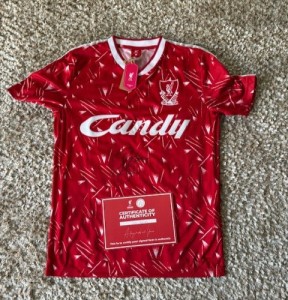 Liverpool Shirt - Signed by John Barnes for sale on Ebay