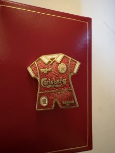 Liverpool Home Shirt 1998/99 Pin Badge for sale on Ebay