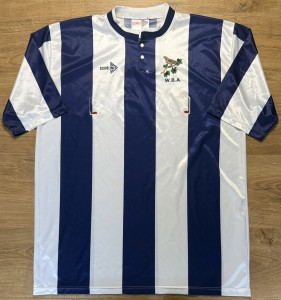 ORIGINAL WEST BROMWICH ALBION 1990/91 Home Football Shirt XL SCORELINE Rare for sale on Ebay