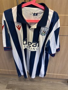 NEW WEST BROMWICH ALBION WBA HOME FOOTBALL SHIRT ADULT SIZE XL BAGGIES HAWTHORNS for sale on Ebay