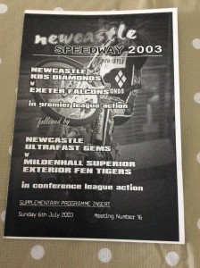 2003 NEWCASTLE v EXETER FALCONS + GEMS v MILDENHALL FEN TIGERS 6th JULY for sale on Ebay