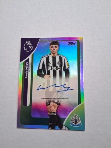Topps Premier League 2025/26 - Lewis Miley - Newcastle United - Autograph Card for sale on Ebay