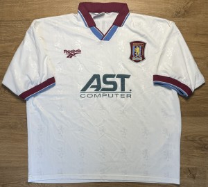 ORIGINAL ASTON VILLA 1996/98 Away Football Shirt XL ASICS Rare ‘Wright 14’ for sale on Ebay