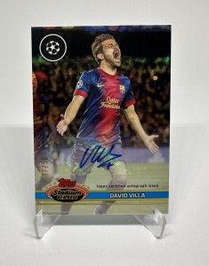 2023-24 Stadium Club Chrome UEFA David Villa Classic Kits Auto #17/50 for sale on Ebay