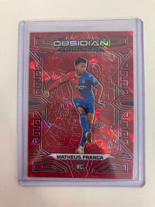 PANINI  OBSIDIAN  2023-24 MATHEUS FRANCA CRYSTAL PALACE  PARALELL 05/30.. for sale on Ebay