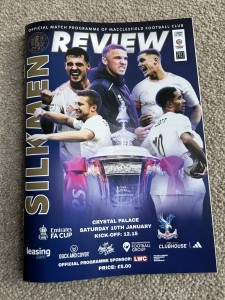Macclesfield v Crystal Palace 10.1.26 FA Cup 3rd Round Officlal Programme  for sale on Ebay
