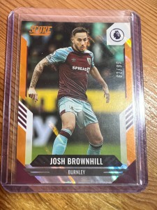 Josh Brownhill Orange Lava 62/99 2021-22 Panini Score Burnley Parallel for sale on Ebay