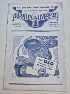 1947 FA Cup Semi Final - Burnley V Liverpool - Maine Road - 12th April 1947 for sale on Ebay
