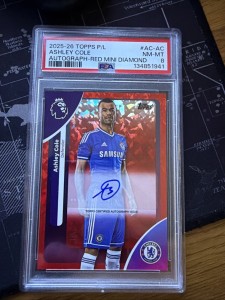 Topps Premier League 2025/2026 Ashley Cole Auto /5 Chelsea FC Legend  for sale on Ebay