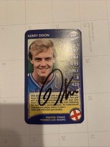 Kerry Dixon Chelsea Signed Top Trumps Specials Card for sale on Ebay