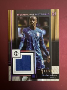 Topps Museum Nicolas Jackson /299 Chelsea Meaningful Material Relic Card Mint for sale on Ebay