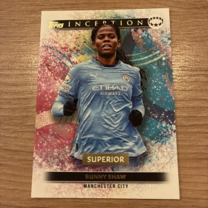 Topps Inception 2024/25 UCC Bunny Shaw Manchester City Base for sale on Ebay