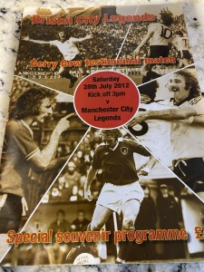 28-07-2012. Bristol City V Manchester City Legends. Gerry Gow Testimonial Match for sale on Ebay