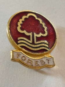 Nottingham Forest - gold metal and enamel pin badge for sale on Ebay