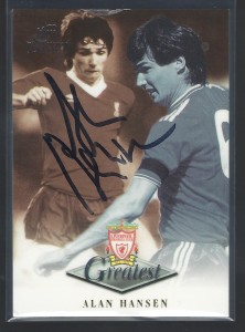 FUTERA PLATINUM 1999 - ALAN HANSEN - LIVERPOOL -  HAND SIGNED GREATEST CARD for sale on Ebay