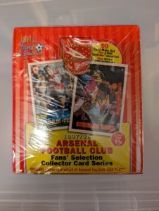 ARSENAL FC 1997/98 FAN'S SELECTION COLLECTOR CARDS NEW SEALED BOX for sale on Ebay