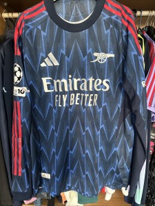Arsenal Adidas 2025/26 Authentic Away L/S Shirt Large Gyokeres UCL Printing BNWT for sale on Ebay
