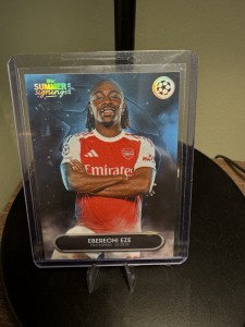 Eberechi Eze Arsenal TOPPS Summer Signings 25/26 Star Signing Numbered 02/99 for sale on Ebay