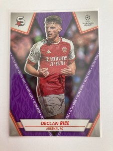 TOPPS SUPERSTARS 2024 DECLAN RICE ARSENAL ULTRA RARE 94/99. for sale on Ebay