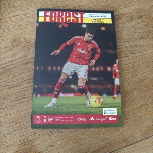 NOTTINGHAM FOREST V ARSENAL PROGRAMME   17/01/2026 MINT COND for sale on Ebay