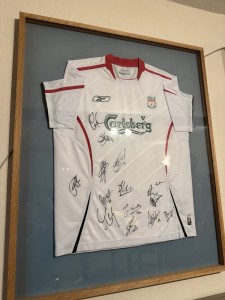 Genuine Signed Liverpool Shirt 2005/06 Season. Framed Since Given It So Pristine for sale on Ebay