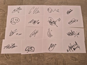 16 Signed Millwall Football White Index Cards 2025/26 for sale on Ebay