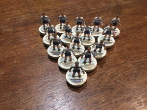 Subbuteo rugby team ref R23 - chunky style players - please read listing for sale on Ebay