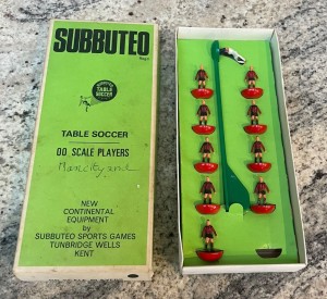 Subbuteo 1970's Manchester City away?  team for sale on Ebay