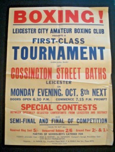 2 BOXING POSTERS LEICESTER CITY AMATEUR BOXING CLUB COSSINGTON STREET BATHS for sale on Ebay