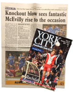 2002/03 York City v Rochdale, 12 Apr 2003, + newspaper report  for sale on Ebay