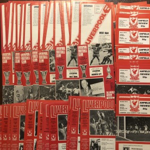 COLLECTION OF LIVERPOOL FC FOOTBALL PROGRAMMES for sale on Ebay