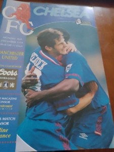Chelsea V Manchester United 1994/1995 Programme for sale on Ebay