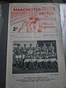 1964/65 Manchester United V West Bromwich Albion Reserves Central League  for sale on Ebay