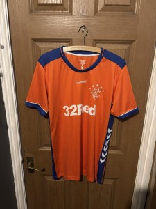 Rangers Football Shirt Size Large Orange Perfect Condition for sale on Ebay