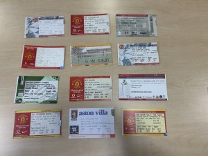 12 x Manchester United Match Ticket Stubs Used Man Utd Home & Away Bundle for sale on Ebay